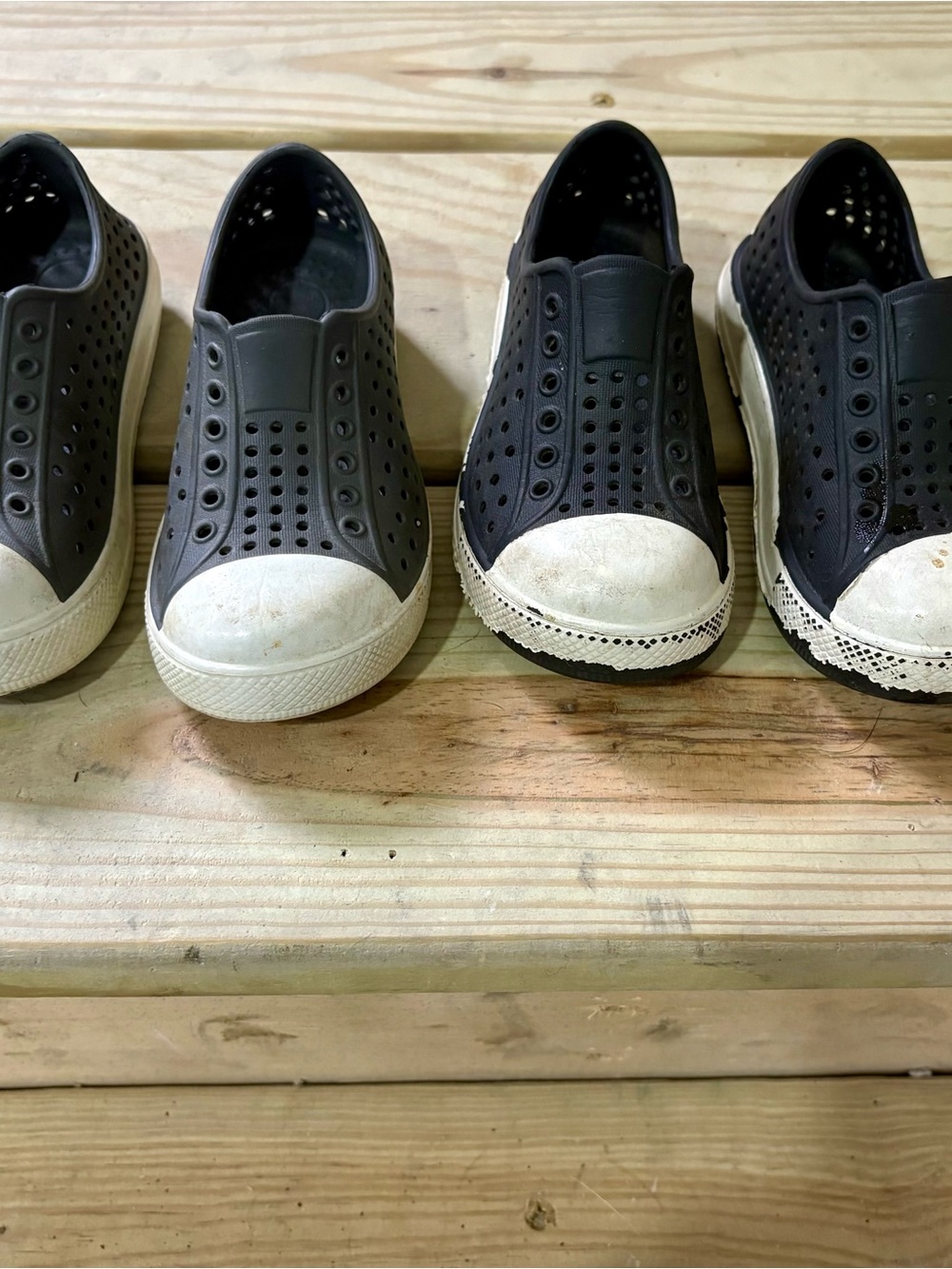Toddler Black and Grey Slip-On Water Shoes